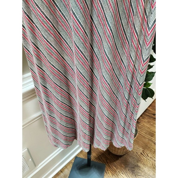 Sophi Max Women's Multicolor Striped Rayon A-Line Casual Long Skirt Size Small - Picture 4 of 12